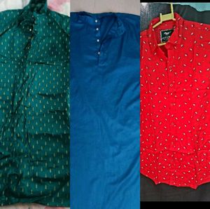 Fathers Day Offer: 2 Kurtas + 1 Shirt Free