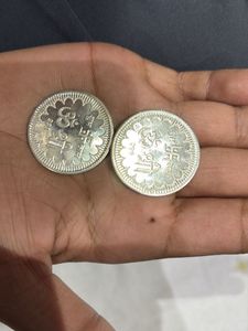 silver coin 2 pcs
