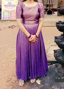 Blue Banarasi Pattupavada