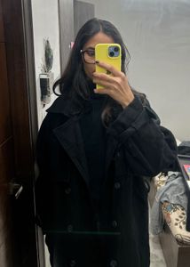 Stylish Black Trench Coat