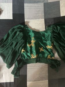 green sequins top with yellow skirt