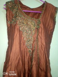 Elegant Brown Ethnic Dress
