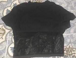 Chic Black Corset Top