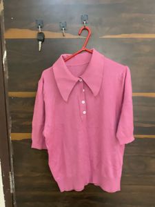 Pink Knit Top