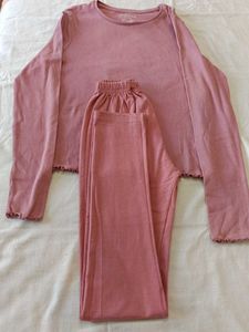 Pink Long Sleeve Top and Lower