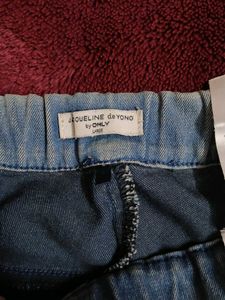 Only Women Jeggings With Blue Polo Neck Tshirt