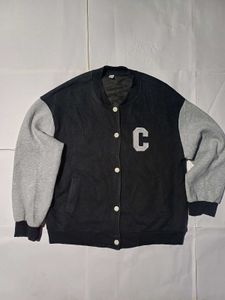 🔥Vintage Black Letterman Jacket