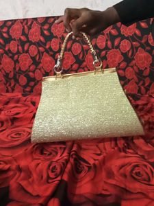 Golden Party Clutch