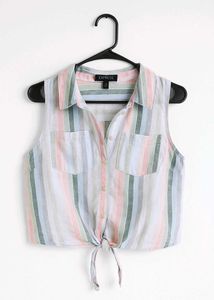 Striped Sleeveless Shirt