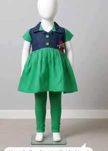 Cute Green & Blue Dress