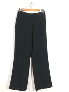 Black Straight Fit Trousers