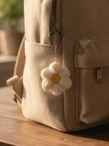 Crochet Flower Keychain