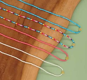 Beads choker necklace