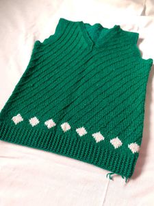 Handmade Winter Clothing Knitted Sweater Vest Top