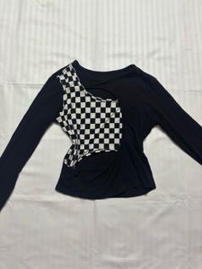 b&w cutout top