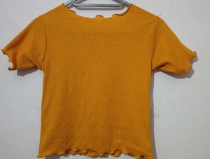 Cute Mustard Crop Top