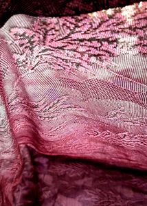 Maroon Floral Pattern Saree