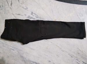 Men Black Stretchable Pants Trousers