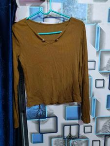 Olive Slim Fitted Top