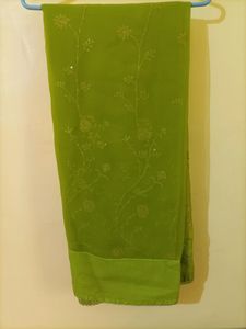 Red And Green Colour Saree