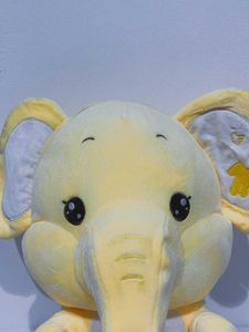 Cute Yellow Plush Elephant Toy
