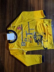 Boys Yellow "Batman" Long Sleeve Tshirt With Jeans