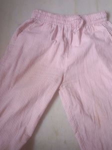 Pink Striped Lounge Pants