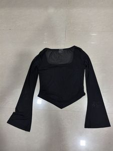 Black Long Sleeve Top