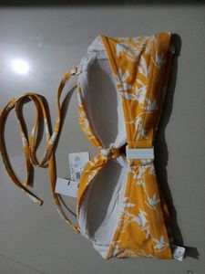 New Mustard Floral Bra