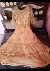 Party Wear Cindrella Gown For Women With Cancan Fu