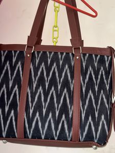 Ikat Print Tote Bag