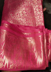 Pink Banarasi Silk Saree