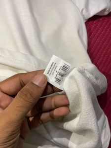 White T-Shirt with Korean Text