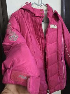 FILA Pink Puffer Jacket bust 34~36