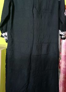 Black Embroidered Kurti