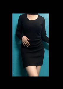 Polka Dot Y2k Middy / Bodycon Dress