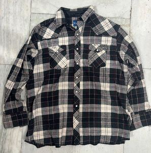 Wrangler Plaid Western Shirt