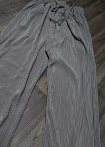 Stylish Grey Wide Leg Pants