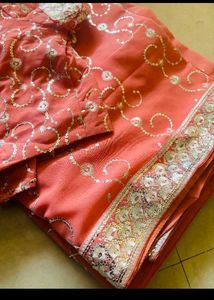 Saree With Stiched Blouse