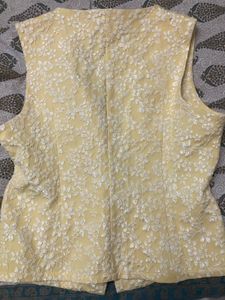 Vintage Yellow Sleeveless Top
