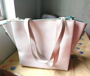 White Sturdy Shoulder Cum Sling Bag