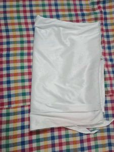 WHITE SATIN PLAZO