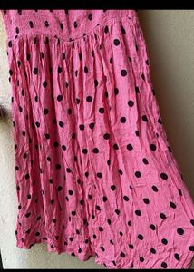 Pinteresty 🎀Polka dot dress A line💗🤍
