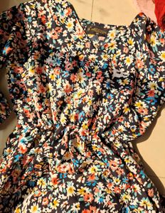 Floral Print Mini Dress