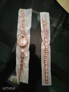 Rose Gold Watch &amp; Bracelet Set