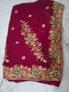 Embroidery Festive  Saree