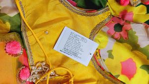 Yellow Embellished Floral Kids Lehenga 4 To 5 Yrs