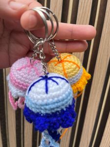 Crochet Jellyfish Keychain ( Any 1 )