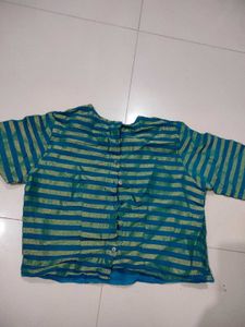 Striped Button-Up Top