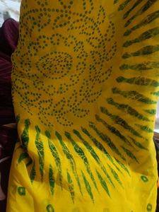 lemon yallow saree